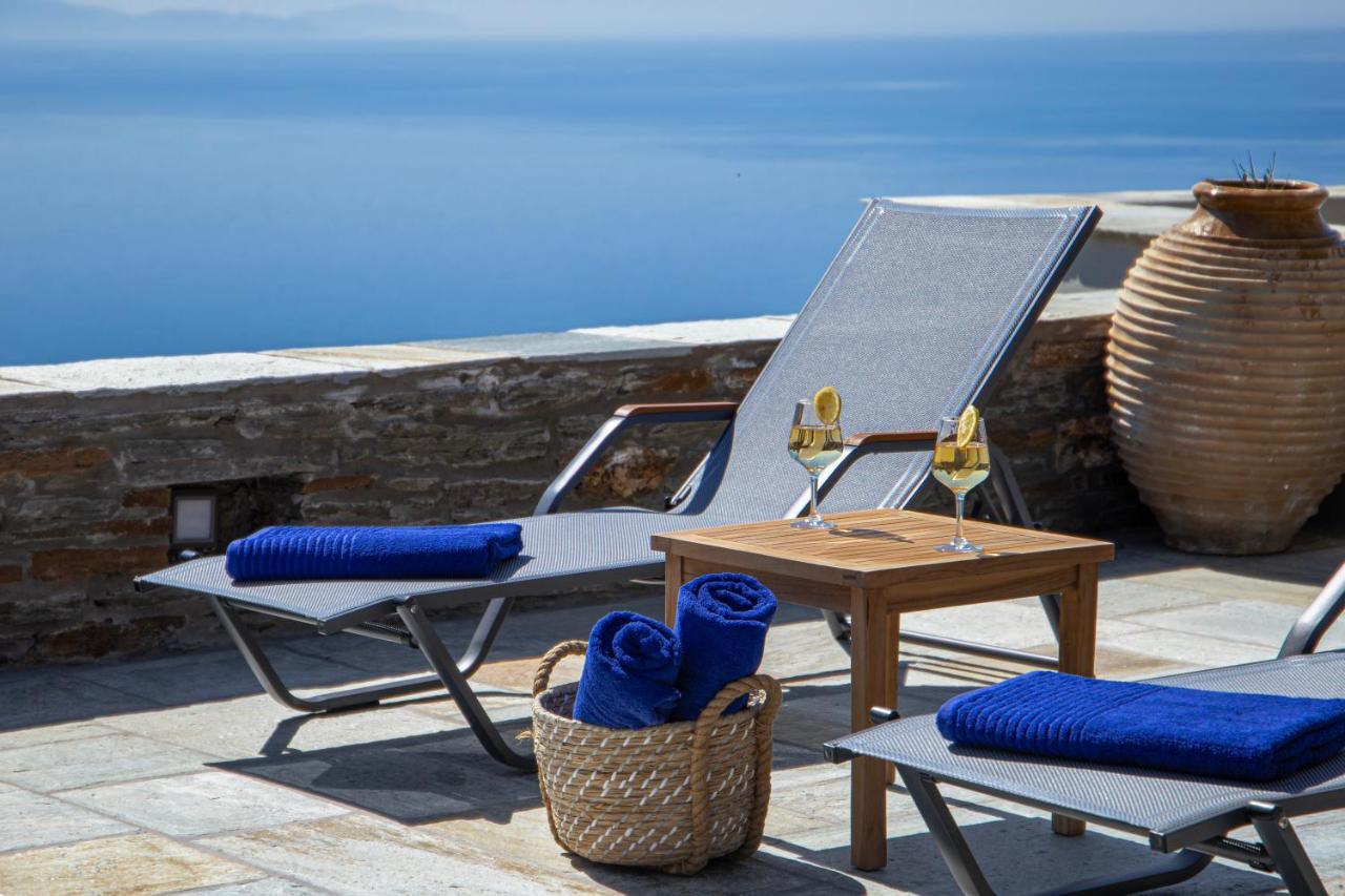 Acron Andros - Luxury Villa With Private Pool Korthio Екстер'єр фото